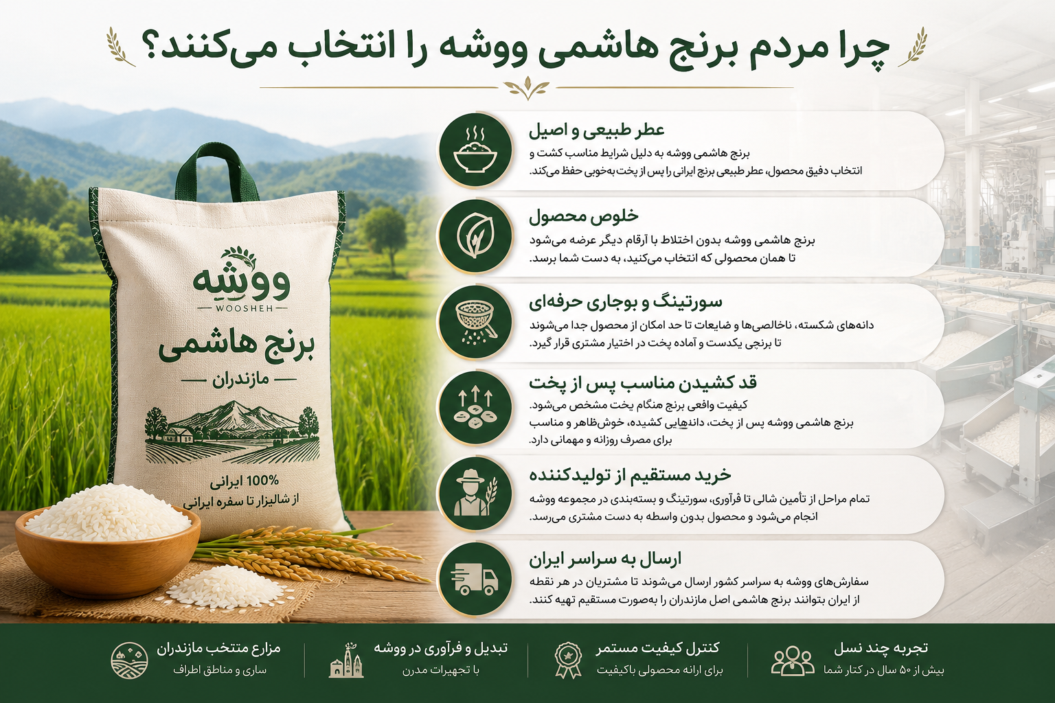 خرید برنج ایرانی هاشمی
