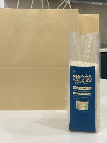 کیسه برنج کشت دوم ووشه، برنج ایرانی ممتاز با عطر زیاد، قد کشیدن عالی و کیفیت پخت مجلسی